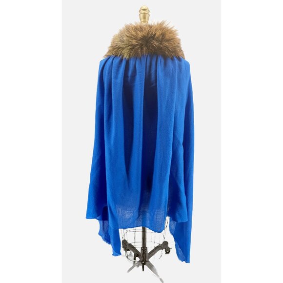 ANNA IRION Cashmere fur capelet Cape in Blue O/S - Picture 6 of 10